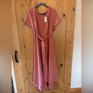 Lane Bryant NWT Womens Dusty Pink Short Sleeve Fit & Flare Dress Size 22